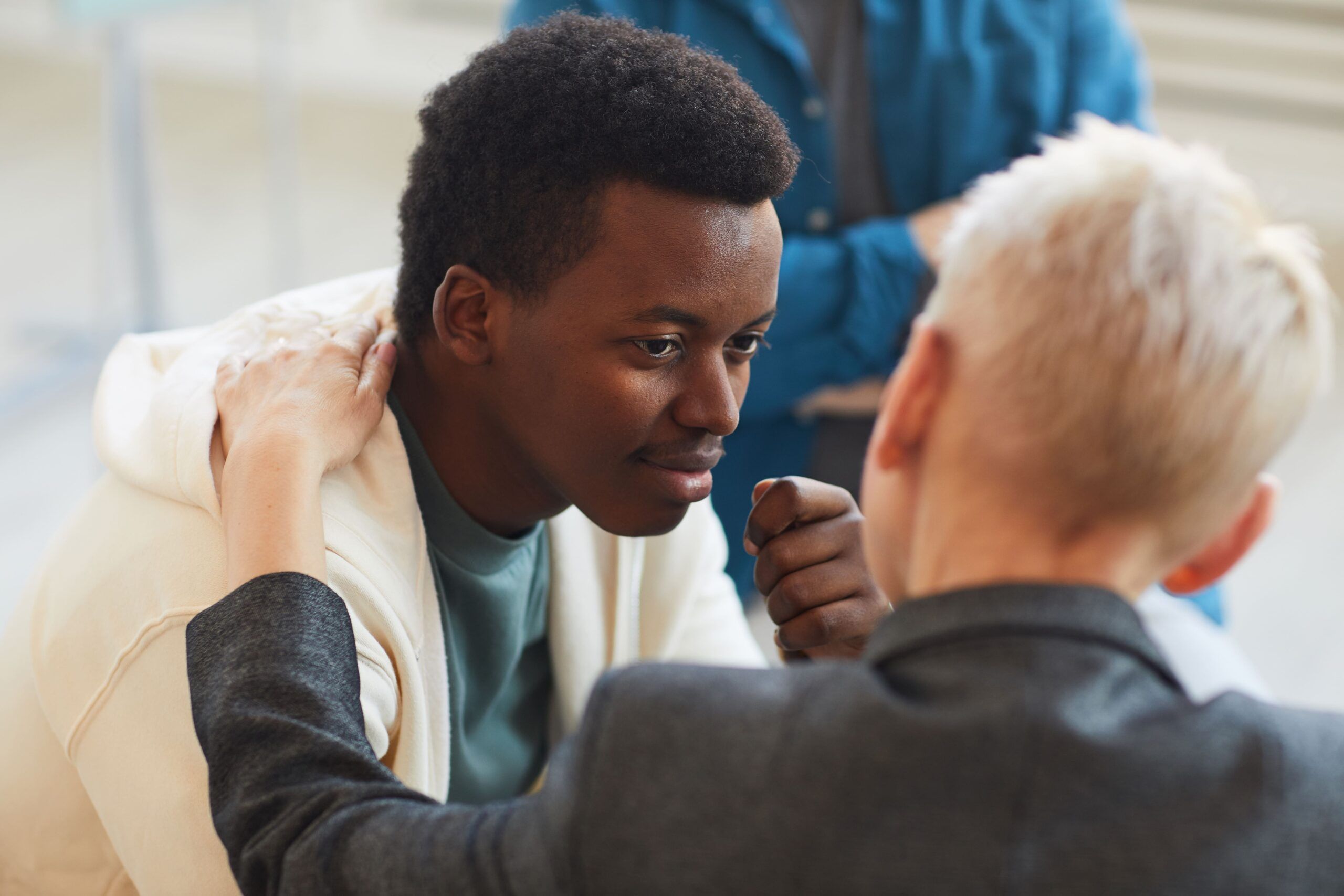 young adult and therapist